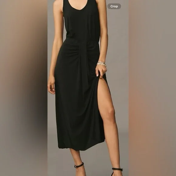 NWT Size XS  Anthropologie Dolan Left Coast Sleeveless Draped Midi Dress - Picture 7 of 16